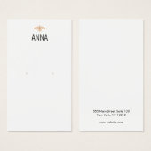 Modern Gold Bee White Oring Display Card (Vorne & Hinten)