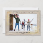 Modern Gold & Beige Folies Weihnachten (Vorderseite)