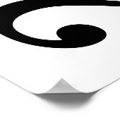 Modern Gold Black 2026 Kalender Poster (Ecke)