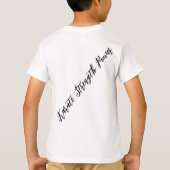 Modern Gold Black Typografy Karate Martial Arts T-Shirt (Rückseite)