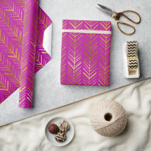 Modern Gold Boho Geschenkpapier
