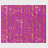 Modern Gold Boho Geschenkpapier (Flach)