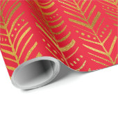 Modern Gold Boho Geschenkpapier (Rolleneckpunkt)