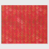 Modern Gold Boho Geschenkpapier (Flach)