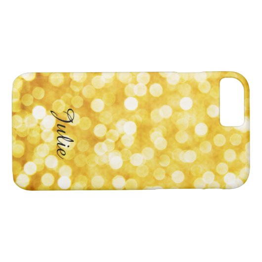 Modern Gold Bokeh Apple iPhone 8/7 Fall Case-Mate iPhone Hülle (Rückseite (Horizontal))