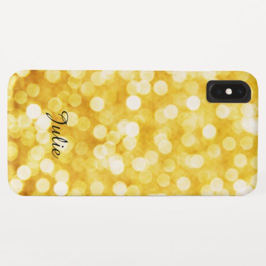 Modern Gold Bokeh Apple iPhone XS Max Fall Case-Mate iPhone Hülle (Rückseite (Horizontal))
