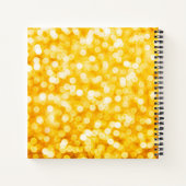 Modern Gold Bokeh Mini Spiral Notebook Notizblock (Rückseite)