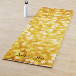 Modern Gold Bokeh Yoga Mat Yogamatte