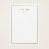 Modern Gold Border White Oring Juwelier Display (Vorderseite)