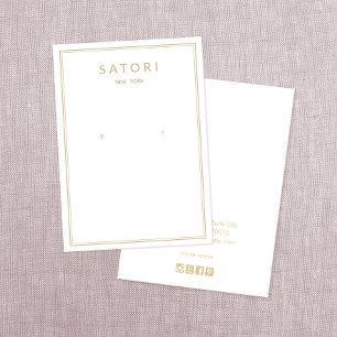 Modern Gold Border White Oring Juwelier Display