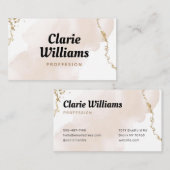 Modern Gold Business Card Visitenkarte (Vorne/Hinten)
