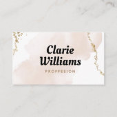 Modern Gold Business Card Visitenkarte (Vorderseite)