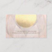 Modern Gold Circle Lotus Blume Salon & WELLNESS-CE Visitenkarte (Rückseite)