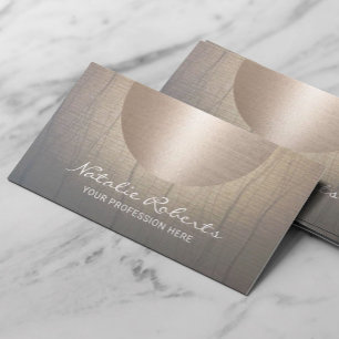 Modern Gold Circle Vintage Zen Salon & Spa Visitenkarte