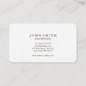 Modern Gold Circle Yoga Teacher & Energy Healer Visitenkarte (Rückseite)