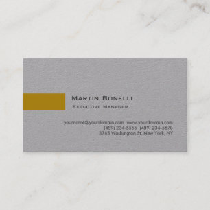 Modern Gold Color Grau benutzerdefiniert Easy Edit Visitenkarte