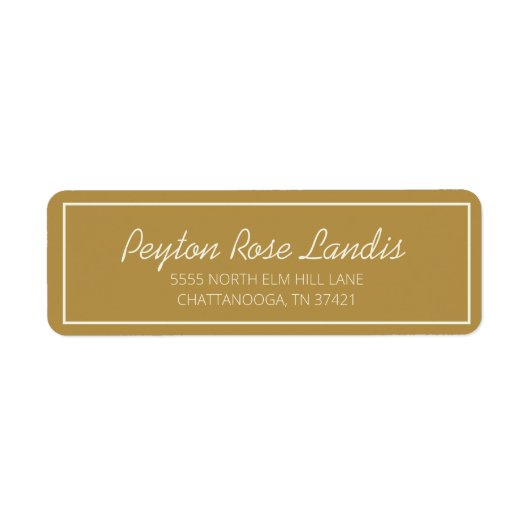 Modern Gold Creme Script (Vorne)