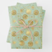Modern Gold Dandelion Geschenkpapier Set (Beispiel)