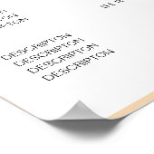 Modern Gold Diamond Price List Poster (Ecke)