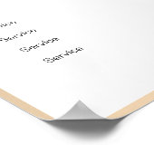 Modern Gold Diamond Price List Poster (Ecke)