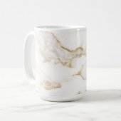 Modern Gold Effect Marmormuster Kaffeetasse (Vorderseite Links)
