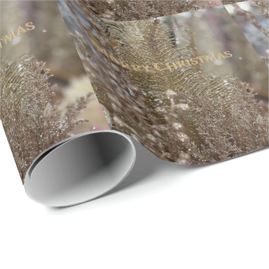 Modern Gold Elegant Frohe Weihnachtswrapping Papie Geschenkpapier (Rolleneckpunkt)