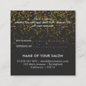 Modern Gold Elegante Empfehlungskarte (Rückseite)