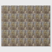 Modern Gold Elegante Happy Holidays Wrapping Paper Geschenkpapier (Flach)