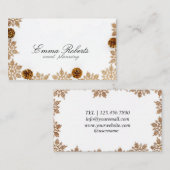 Modern Gold Elegante  Visitenkarte (Vorne/Hinten)