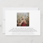 Modern Gold Foil 2023 Foto Abschluss Ankündigung (Rückseite)