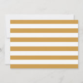 Modern Gold Foil Ballon 6. Geburtstag Foto Einladung (Rückseite)