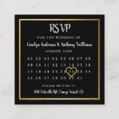 Modern Gold Foil Calendar UAWG Begleitkarte (Vorderseite)