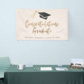 Modern Gold Foil Cap Herzlichen Glückwunsch Abschl Banner (Messeveranstaltung)