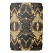 Modern Gold Foil Elegance Neo Art Deco Badematte (Vorderseite Vertikal)