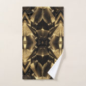 Modern Gold Foil Elegance Neo Art Deco Badhandtuch Set (Handtuch)