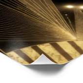 Modern Gold Foil Elegance Neo Art Deco  Poster (Ecke)