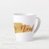 Modern Gold Foil Joyeux Weihnachten Weihnachten Milchtasse (Rechte Ecke)