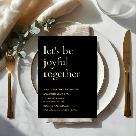 Modern Gold Foil “Let’s Be Joyful Together Folieneinladung
