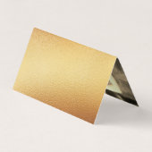 Modern Gold Foil Script Wedding Dankeschön Card Visitenkarten (Rückseite)