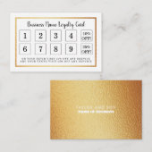 Modern Gold Foil - Treuekarte (Vorne/Hinten)