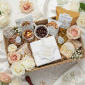 Modern Gold Foil Wedding | Elegant Minimalist Geschenkanhänger