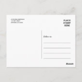 Modern Gold Foto Abschluss Vielen Dank Postkarte (Rückseite)