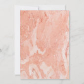 Modern Gold Frame Elfenbeingrün Blumengeburt Einladung (Rückseite)