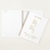 Modern Gold Future Mr. & Mrs. Name Planner Planer (Anzeige)