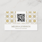 Modern Gold Geometric Appointment Card Terminkarte (Vorderseite)