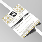 Modern Gold Geometric Appointment Card Terminkarte