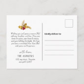 Modern Gold Geometric Family Foto Weihnachten (Rückseite)