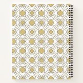Modern Gold Geometric Luxury Notebook Notizblock (Rückseite)