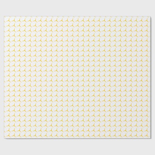 Modern Gold Geometric Wrapping Paper Geschenkpapier (Flach)