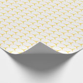 Modern Gold Geometric Wrapping Paper Geschenkpapier (Ecke)